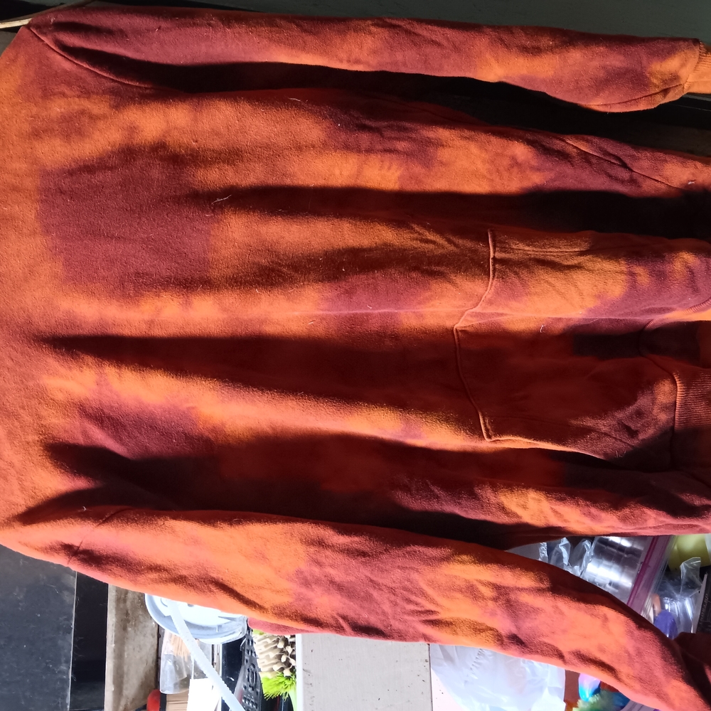 Chic Brown and Orange Cocktail Skirt with Elegant Flow